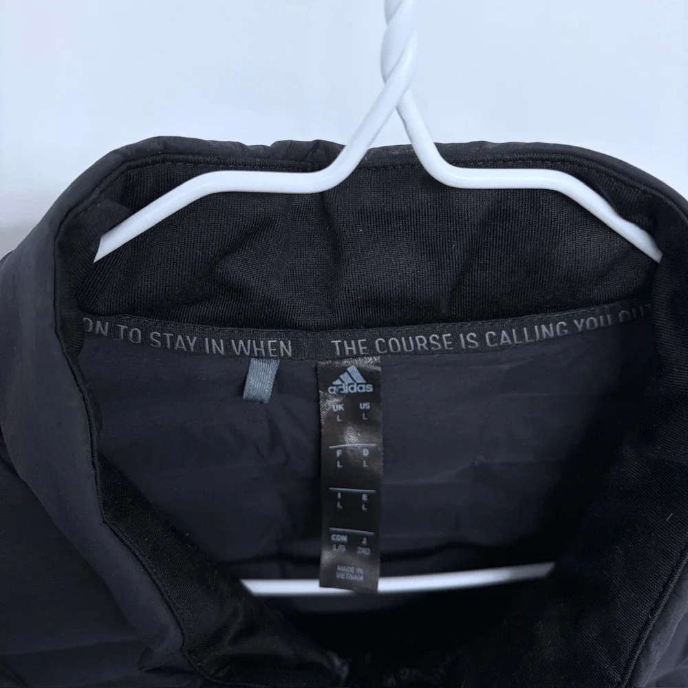 Adidas Frostguard‎ Golf Puffer Vest Men's Large The Open Logo H50988 Duck Down